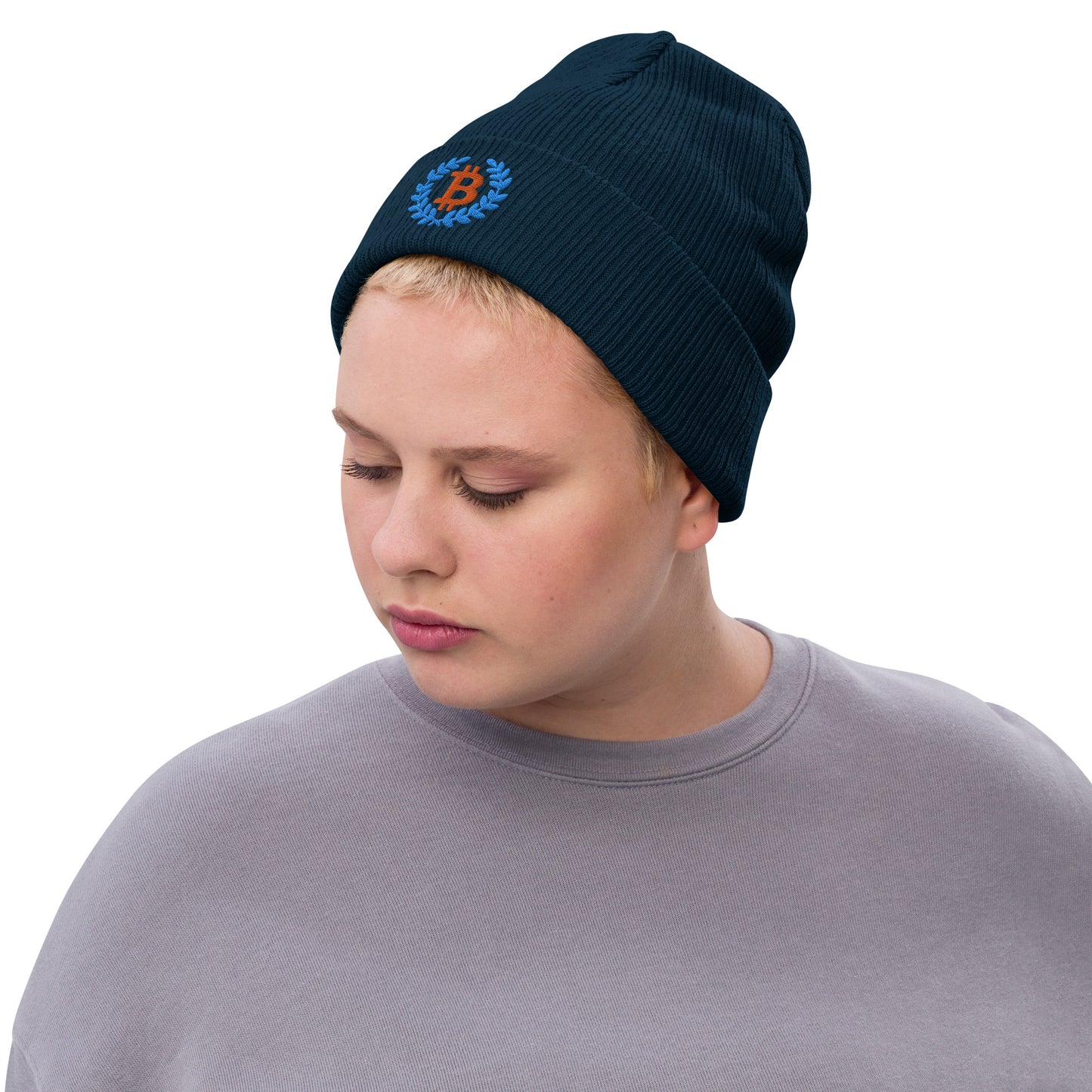 BTC Acropolis Ribbed knit beanie