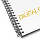 Digital Gold Spiral notebook