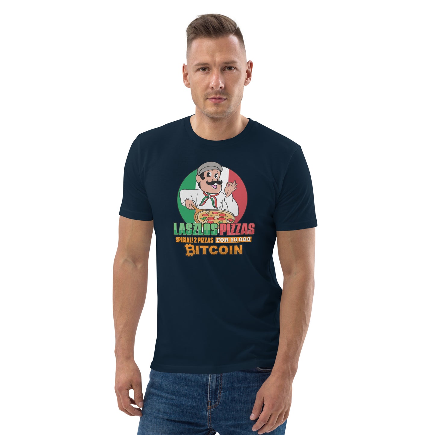 Bitcoin Pizza Day organic cotton t-shirt