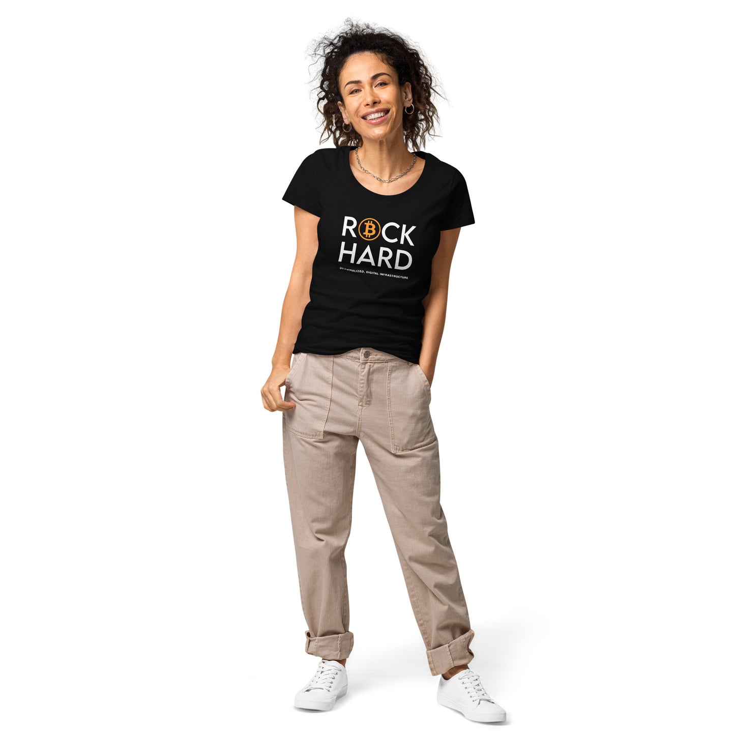 Rock Hard Women’s basic organic t-shirt